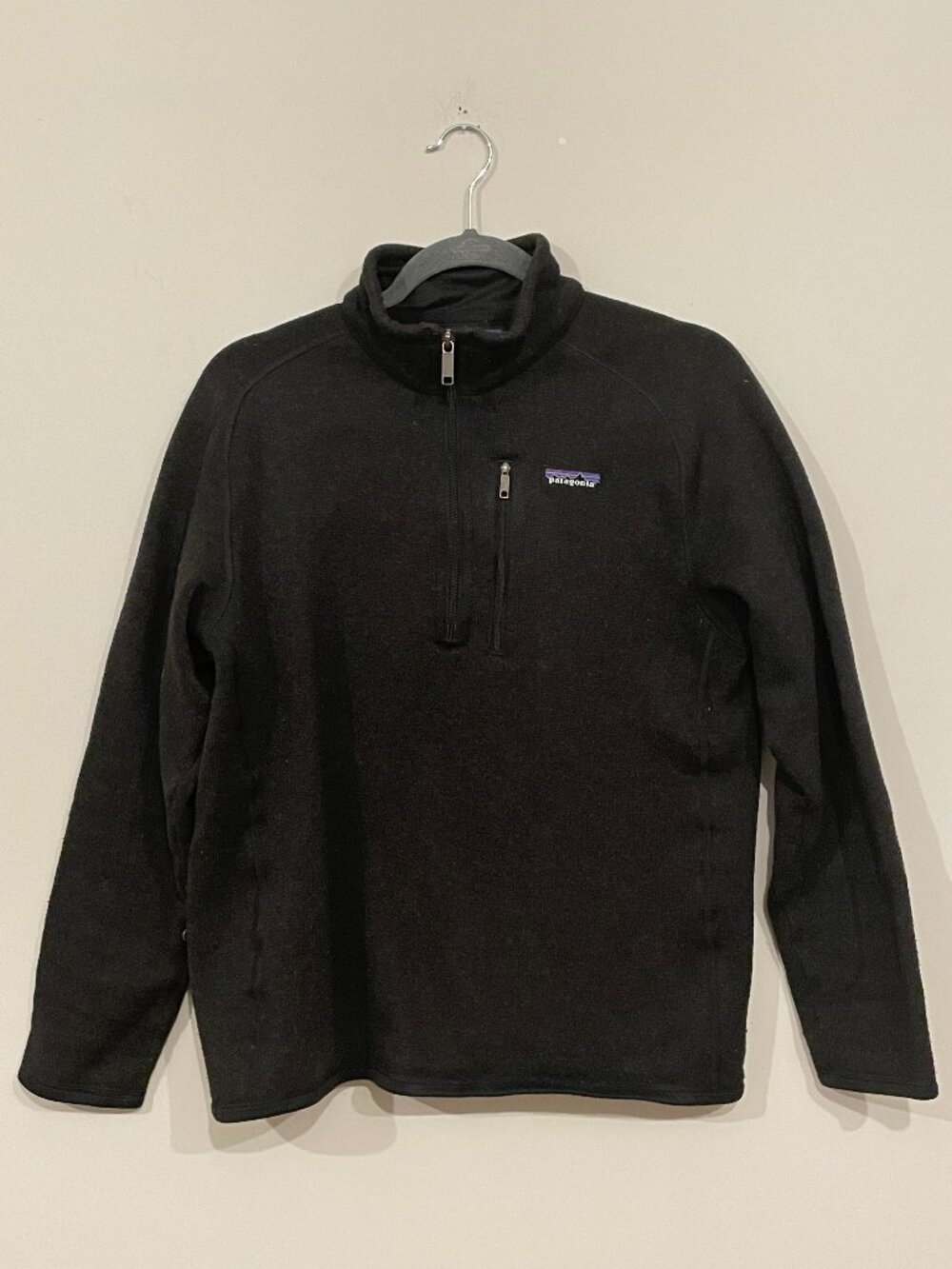 Patagonia Better Sweater 1/4 Zip Fleece Pullover Men’s Medium Black 25522